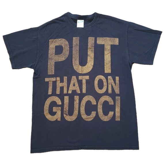 VTG Gucci Mane Trap-A-Thon Promo Size Medium Mens Put That On Gucci T-Shirt 2007 - Picture 1 of 5